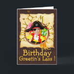 Cartão Pirate custom photo birthday card<br><div class="desc">It's 100% PERSONALIZED. ADD YOUR PHOTO & TEXT, CHANGE COLORS & FONT, SELECT STYLE ... ..IT'S TOTALLY FREE TO PLAY AROUND TO COME UP WITH YOUR OWN UNIQUE FANTASTIC CREATION Visit my Zazzle on-line stores to find out more online custom gifts and Stationeries from thousands of ART@PRINT designs. We are...</div>