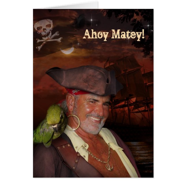 Cartão Pirate (customizable) (Frente)