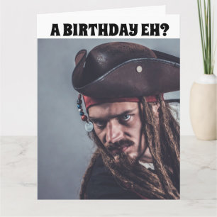 CARTÃO PIRATE FUNNY BIRTHDAY & RUM CARDS