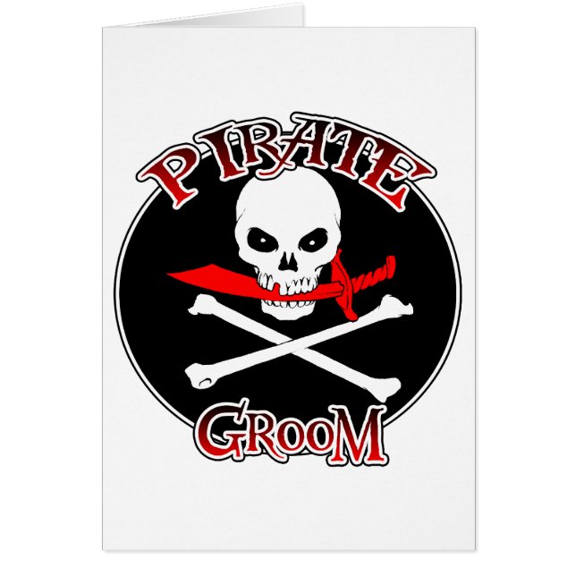 Cartão Pirate Groom (Frente)