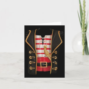 Cartão Pirate Halloween Kids Costume Tee