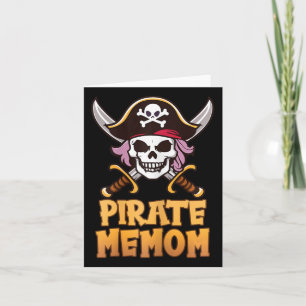 Cartão Pirate Memom Engraçado Capitão Correspondente ao C
