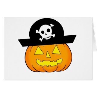 Cartão pirate pumpkin