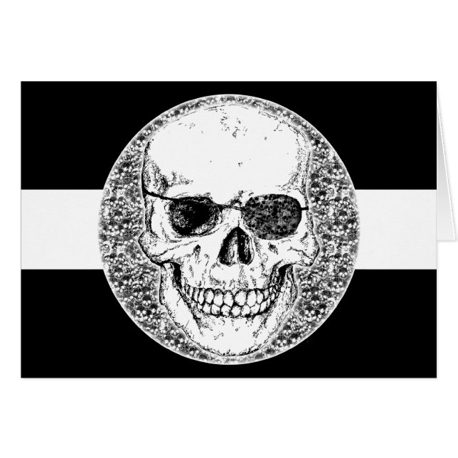Cartão pirate skull (Frente Horizontal)