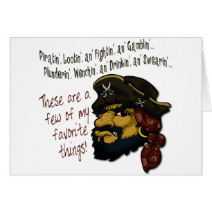 Cartão Pirates Rock!