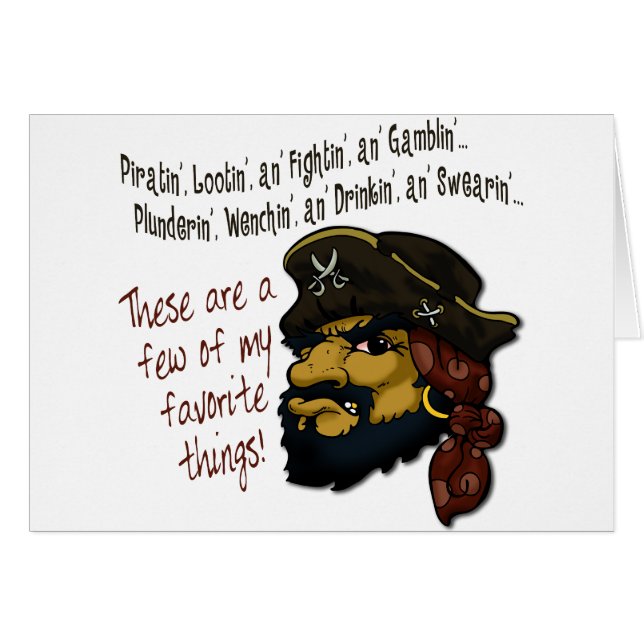 Cartão Pirates Rock! (Frente Horizontal)