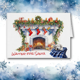 Cartão Pirenéus excelentes Lareira de pinos Esperar por P