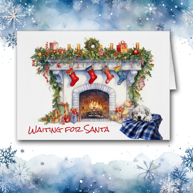 Cartão Pirenéus excelentes Lareira de pinos Esperar por P (Criador carregado)