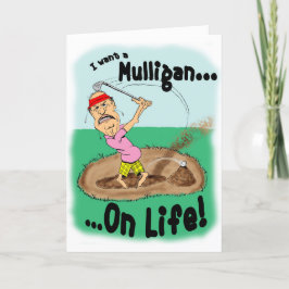 Cartão Piscando fora do Golfer