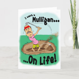 Cartão Piscando fora do Golfer