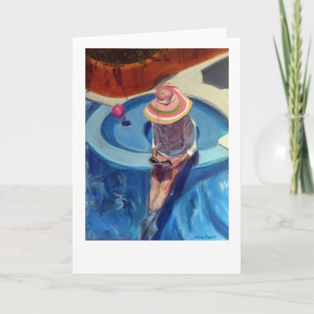 Cartão "Piscina #2" pela comida de Trina (Frente)