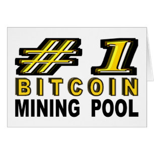 Cartão Piscina da mineração de Bitcoin do número um