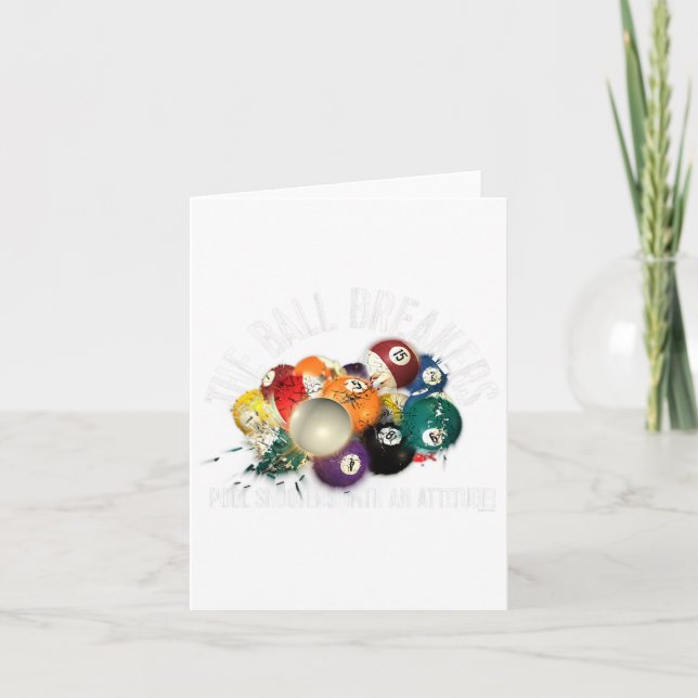 Cartão Piscina Engraçada, Piscina Com Atitude (Frente)