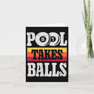 Cartão Piscina Toma Billiards Engraçados Jogador 8 Oferta