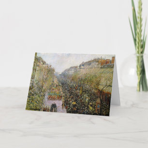 Cartão Pissarro - Boulevard Montmartre, Terça-feira de Ca