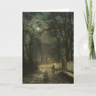 Cartão Pista enluarada de John Atkinson Grimshaw- A