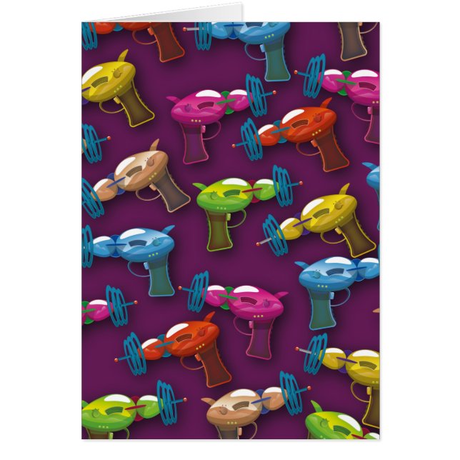 Cartão pistolas de raios de ficção (Frente)