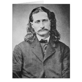Cartão Pistolero do Velho Oeste Marshal Wild Bill Hickok