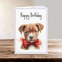 Pit Bull Puppy Dog Birthday
