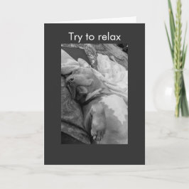 Cartão Pit Bull tenta relaxar
