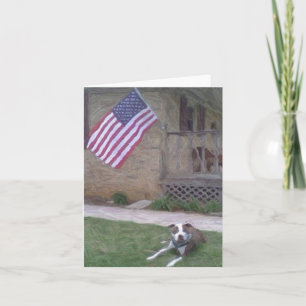 Cartão Pitbull Terrier Notecard