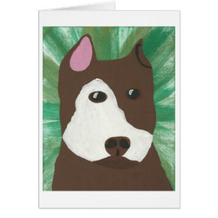 Cartão Pitbull verde