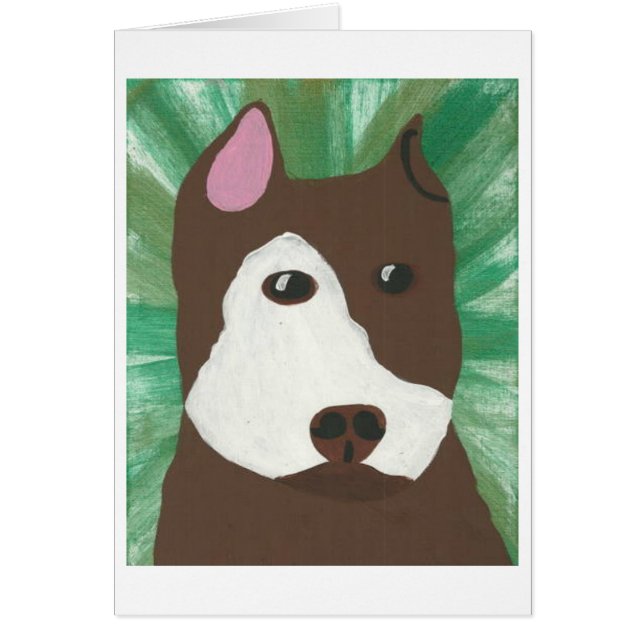 Cartão Pitbull verde (Frente)
