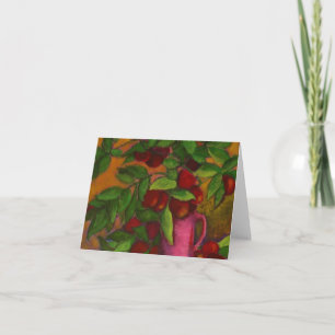 Cartão Pitcher of Plums Notecard