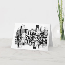 Cartão Pittsburgh, linha do horizonte da Pensilvânia