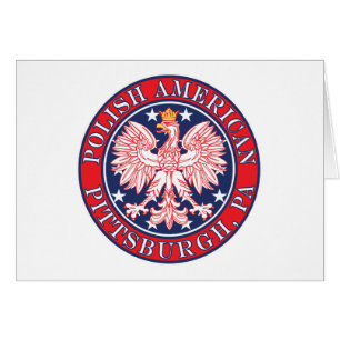 Cartão Pittsburgh Pensilvânia Polonês