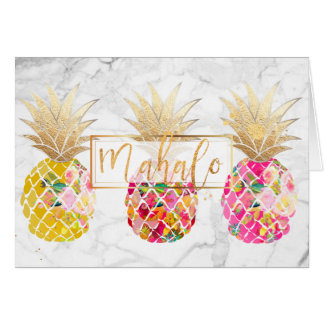 Cartão PixDezines Aloha Pineapple/Mahalo