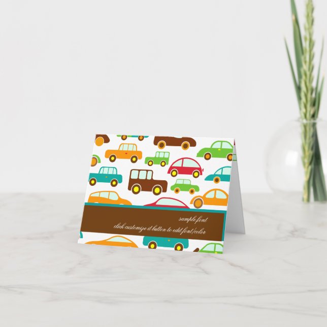 Cartão PixDezines Cars+lorries/DIY background+trims (Frente)