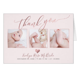 Cartão PixDezines Fotos para Bebê Obrigado