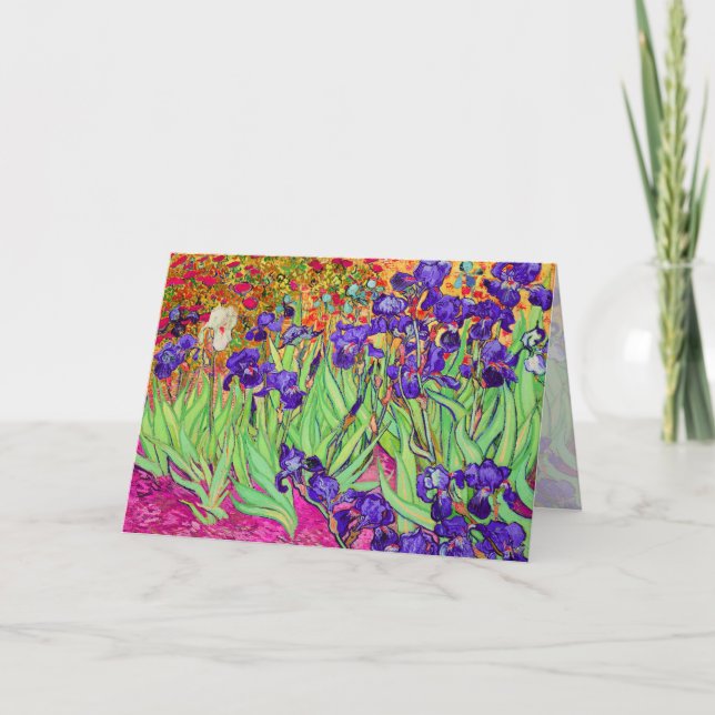 Cartão PixDezines van gogh iris/st. remy (Frente)