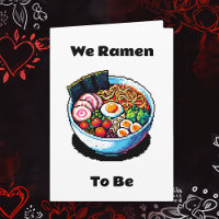 Pixel Art Ramen Noodles Pun Dia de os namorados En