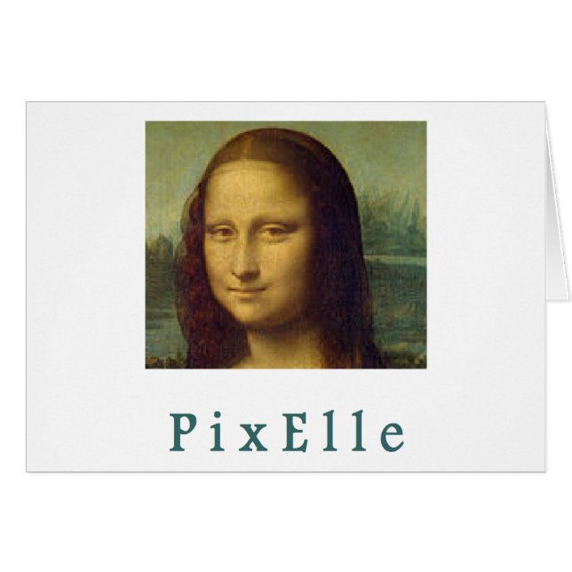 Cartão Pixelle femme (Frente Horizontal)