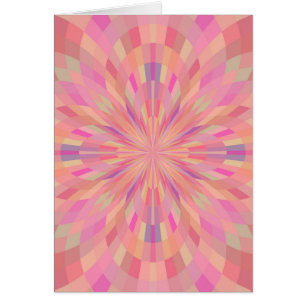 Cartão Pixels cor-de-rosa 2