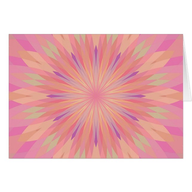 Cartão Pixels rosa 3 (Frente Horizontal)