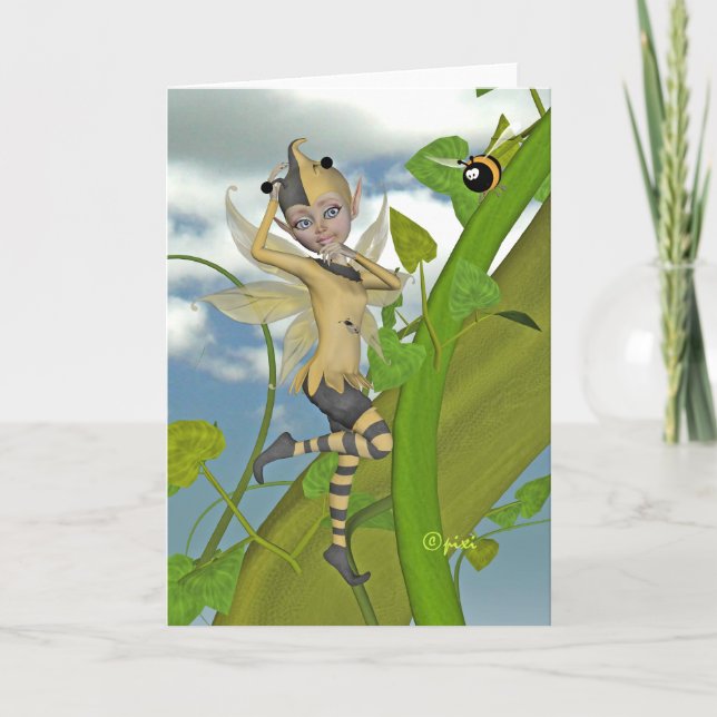 Cartão Pixi Bug Greeting Card (Frente)