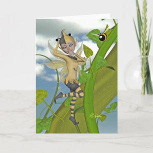 Cartão Pixi Bug Greeting Card