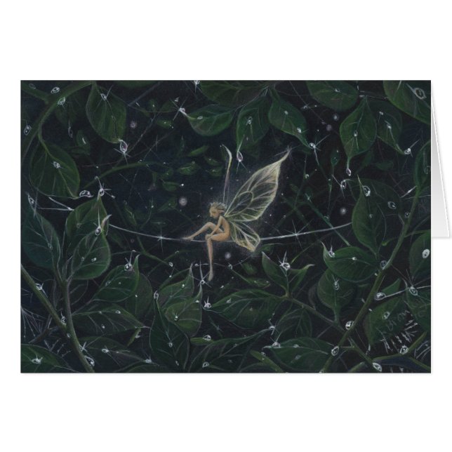 Cartão Pixie em Luminous Greens (Frente Horizontal)