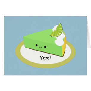 Cartão Pizza de Limão de Chave Corta