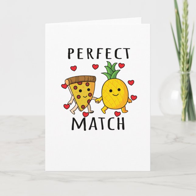 Cartão Pizza Hawaii Pineapple Pizza Comida (Frente)