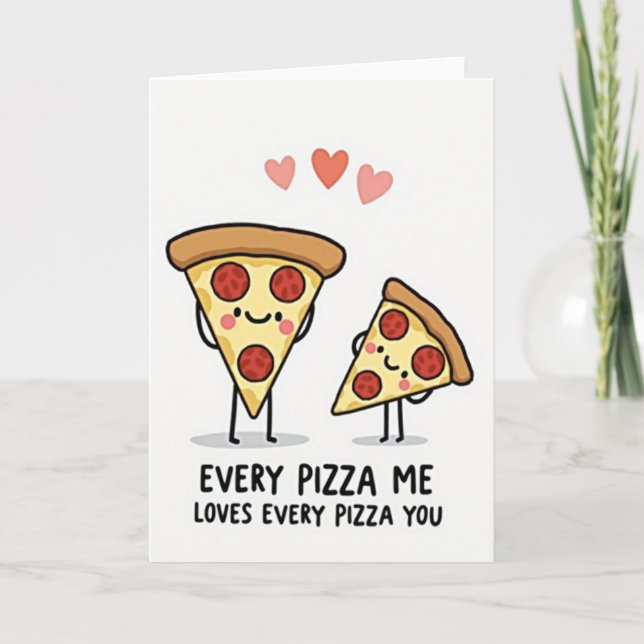 Cartão Pizza Me Loves You (Frente)