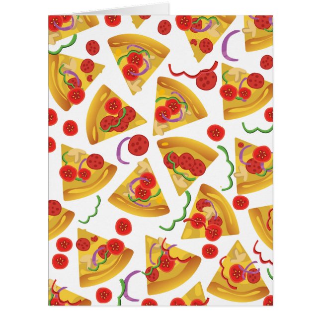 Cartão Pizza Slice Pattern (Frente)