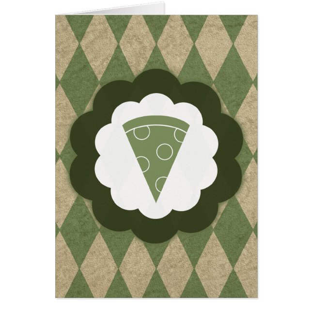 Cartão pizza vintage (Frente)