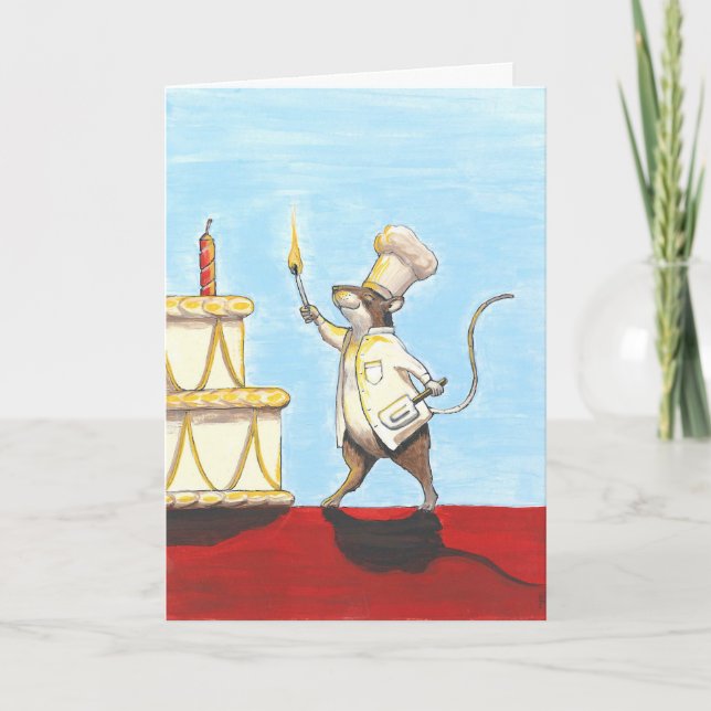 Cartão PJ McMouse Birthday Card (Frente)