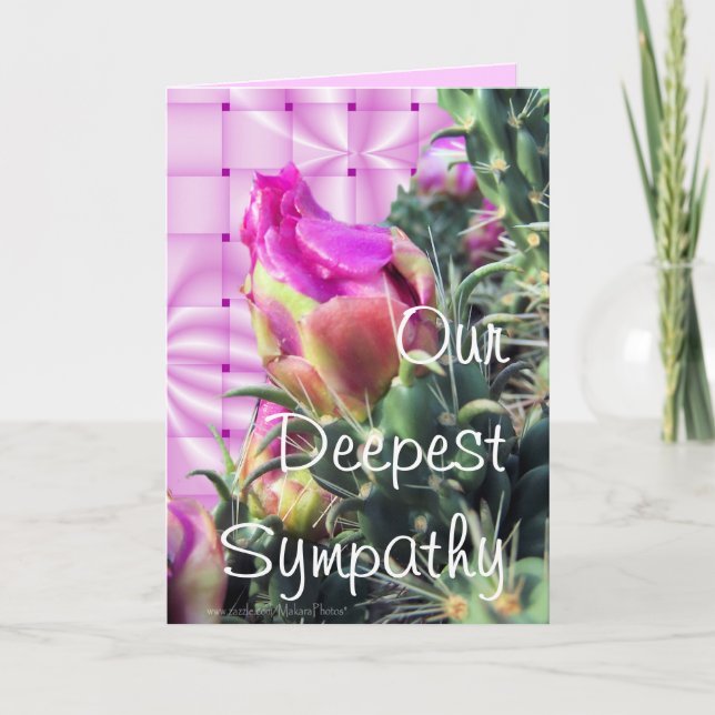 Cartão Pk Cactus Bloom personalizar para qualquer ocasião (Frente)