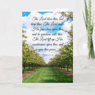 Cartão Placa 6:24-26