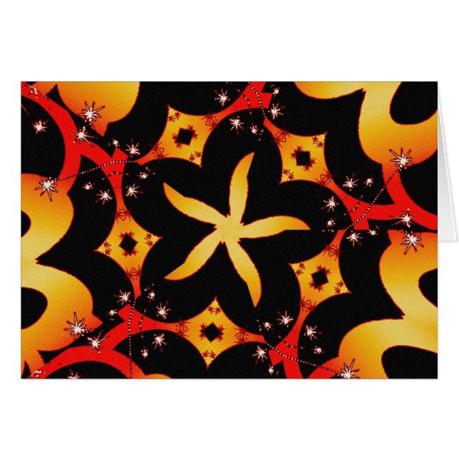 Cartão Placa abstrato-borboleta (Frente Horizontal)